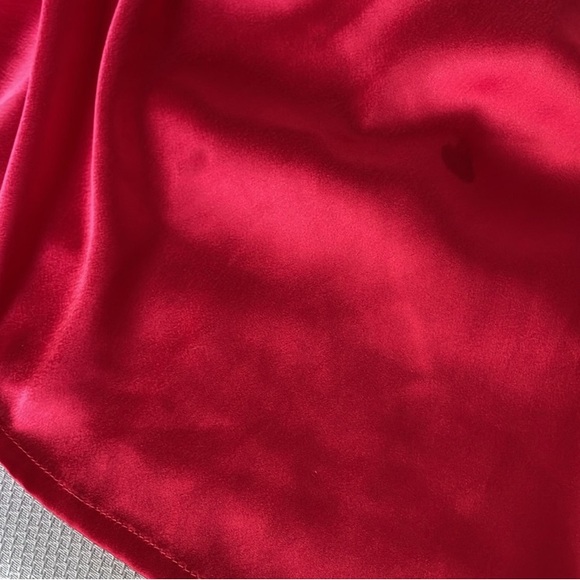 Adrianna Papell Burgundy, Black, & Gold Beaded Silk Cocktail Dress Size 4 - Picture 12 of 12